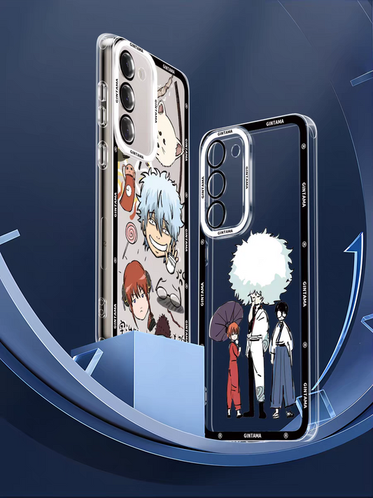 Japanese Anime Gintama Anime and Drawing Version | Part1 8 Styles Sakata Gintoki Kagura Elizabeth - Phone Case Samsung Galaxy S26 S25 S24 S23 S22 S21 FE Ultra Edge