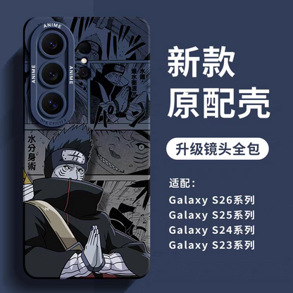 Japanese Cartoon Naruto Silicone Case Comic Anime Style | Naruto Gaara Sasori Guy Konan Kisame Uchiha Madara Uchiha Obito - Phone Case Samsung Galaxy S26 S25 S24 S23 S22 S21 FE Ultra Edge