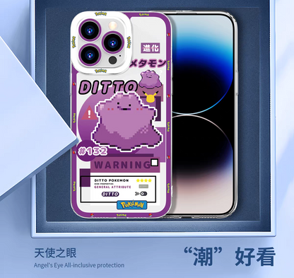 Japan Cartoon Pokemon | Ditto 8 Part1 Styles - iPhone Case PLUS SE2 XS XR X 11 12 13 14 15 16 16e 17 17e Pro Promax 12mini 13mini