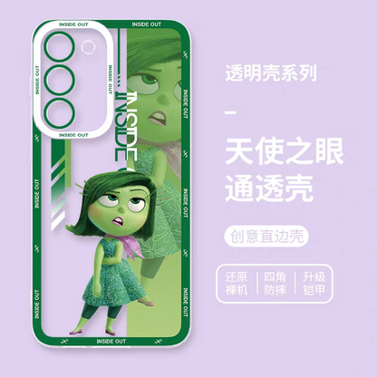 Cartoon Character Colour Kids | Green Disgust - Phone Case Samsung Galaxy S25 S24 S23 S22 S21 FE Ultra Edge