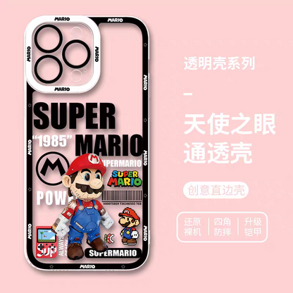 Game Character Super Mario | 3D Robot - iPhone Case PLUS SE2 XS XR X 11 12 13 14 15 16 17 Pro Promax 12mini 13mini