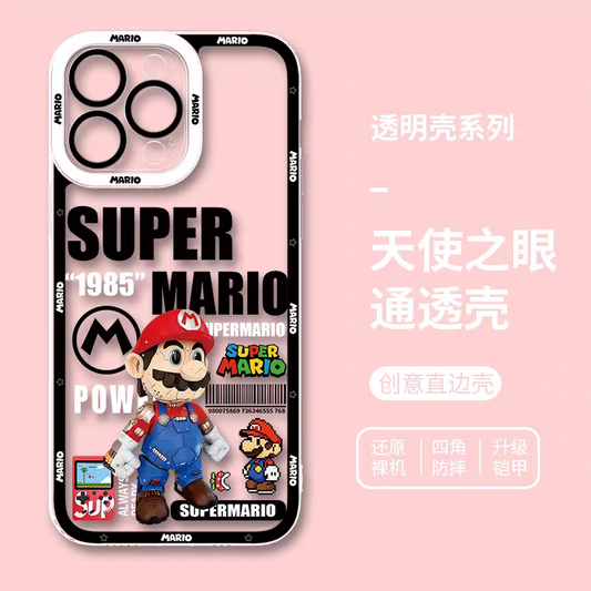 Game Character Super Mario | 3D Robot - iPhone Case PLUS SE2 XS XR X 11 12 13 14 15 16 17 Pro Promax 12mini 13mini
