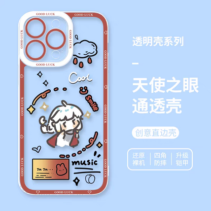 Game Sky Image Cute Drawing Style | Light Child with 8 Styles - iPhone Case 7 8 PLUS SE2 XS XR X 11 12 13 14 15 16 16e 17 Pro Promax 12mini 13mini