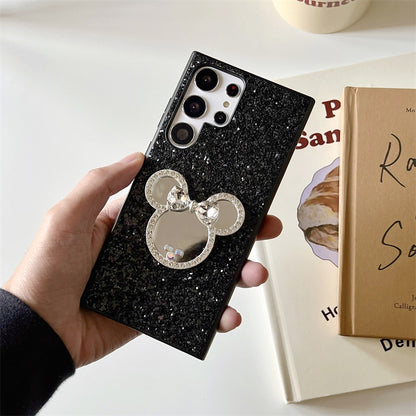 Japan Style | Minnie Mouse Bling Star with Mirror - Phone Case Samsung Galaxy S23 S22 S21 Plus Ultra