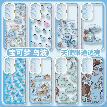 Japan Cartoon Pokemon | Quagsire Wooper Part2 8 Styles - Phone Case Samsung Galaxy S26 S25 S24 S23 S22 S21 FE Ultra Edge