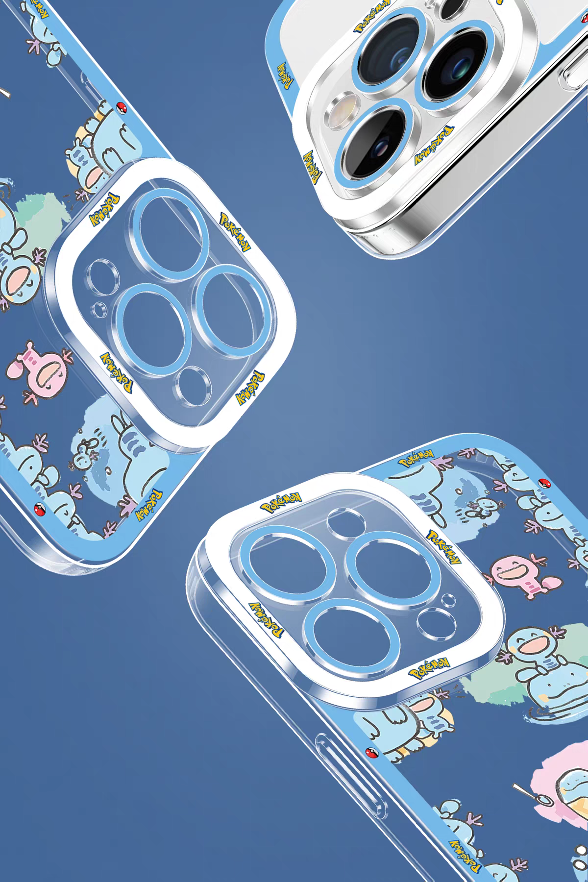 Japan Cartoon Pokemon | Quagsire Wooper Part2 - iPhone Case PLUS SE2 XS XR X 11 12 13 14 15 16 16e 17 17e Pro Promax 12mini 13mini