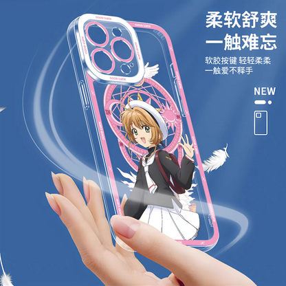 Japanese Cartoon CardCaptorSakura Anime Style | Tomoyo Sakura Spinel Sun Momo Cerberus 8 Styles - iPhone Case PLUS SE2 XS XR X 11 12 13 14 15 16 16e 17 17e Pro Promax 12mini 13mini