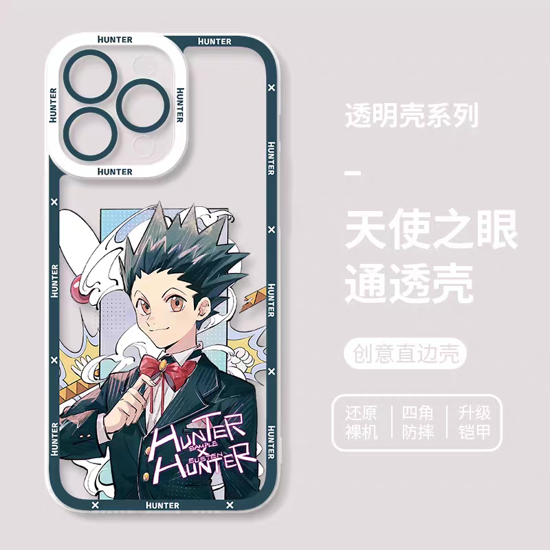 Japanese Anime Hunter X Hunter Formal Dress Version | Killua Gon Hisoka Morow Leorio Kurapika Chrollo Sharunaaku Irumi Feitan 9 Styles - iPhone Case PLUS SE2 XS XR X 11 12 13 14 15 16 16e 17 17e Pro Promax 12mini 13mini