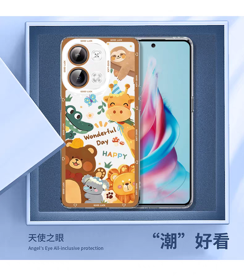 Japan Style Animal Zoo Full Screen Style | Wild & Cute 8 Styles - iPhone Case PLUS SE2 XS XR X 11 12 13 14 15 16 16e 17 17e Pro Promax 12mini 13mini