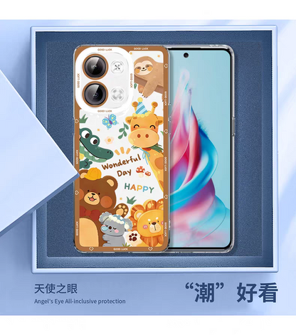 Japan Style Animal Zoo Full Screen Style | Wild & Cute 8 Styles - iPhone Case PLUS SE2 XS XR X 11 12 13 14 15 16 16e 17 17e Pro Promax 12mini 13mini