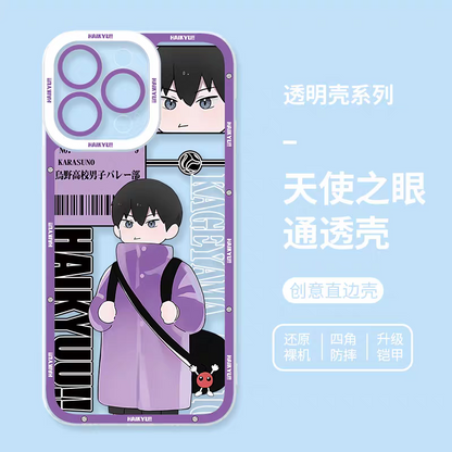 Japanese Anime Haikyu!! Kid Style | Kageyama Tobio - iPhone Case PLUS SE2 XS XR X 11 12 13 14 15 16 17 Pro Promax 12mini 13mini