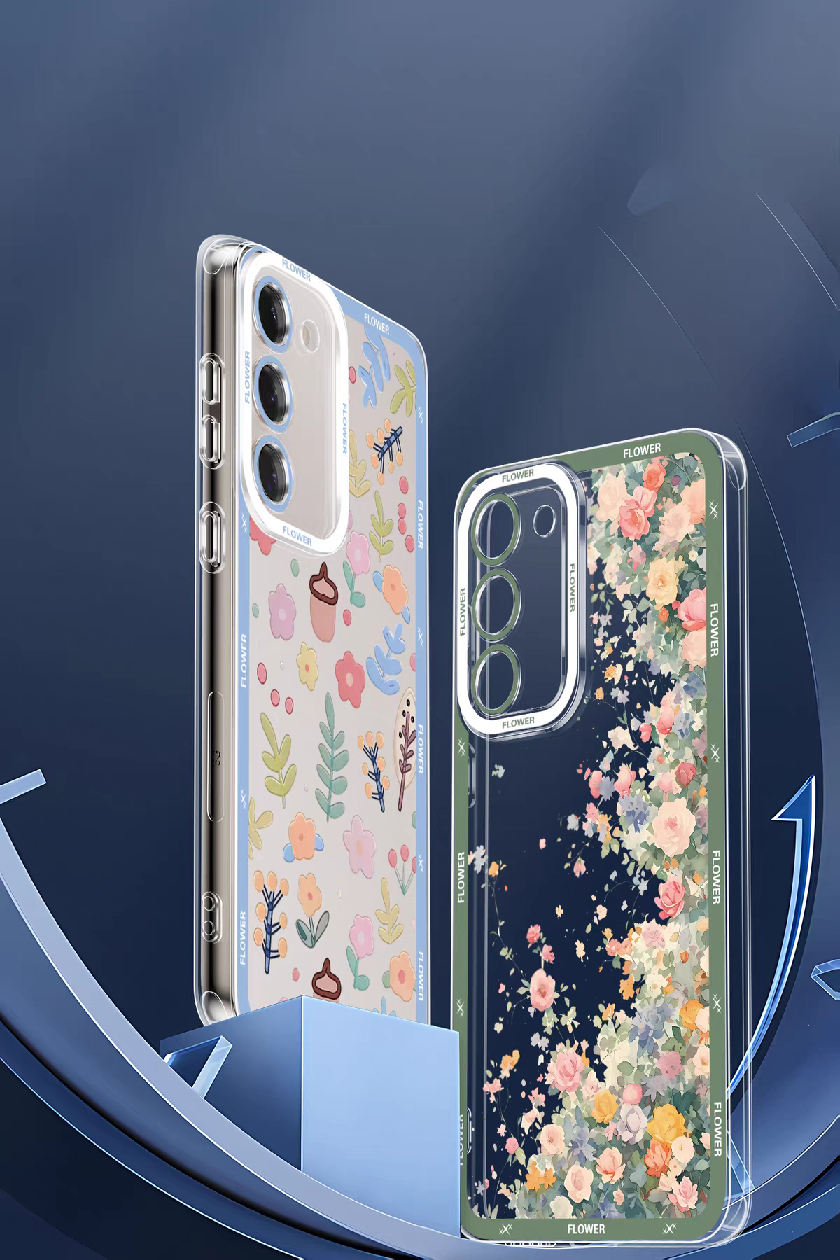 Japanese Style Floral Version | 3 Styles - Phone Case Samsung Galaxy S26 S25 S24 S23 S22 S21 FE Ultra Edge