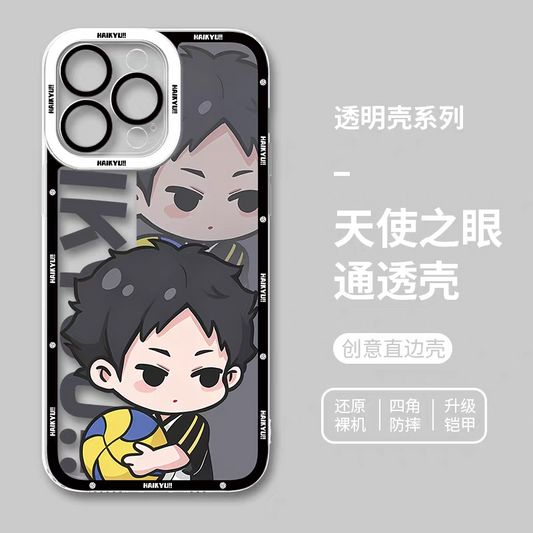 Japanese Anime Haikyu!! Cute Style | Akashi Keiji - iPhone Case PLUS SE2 XS XR X 11 12 13 14 15 16 17 Pro Promax 12mini 13mini