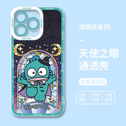 Japan Cartoon Halloween Glass Window Version | Hangyodon - iPhone Case 6 7 8 PLUS SE2 XS XR X 11 12 13 14 15 16 16e 17 Pro Promax 12mini 13mini