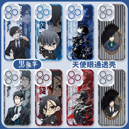 Japanese Anime Black Butler Kuro Shitsuji | Ciel Phantomhive & Sebastian  8 Styles - iPhone Case 7 8 PLUS SE2 XS XR X 11 12 13 14 15 16 16e 17 17e Pro Promax 12mini 13mini