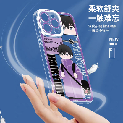 Japanese Anime Haikyu!! Kid Style | Miya Atsumu Cat - iPhone Case PLUS SE2 XS XR X 11 12 13 14 15 16 17 Pro Promax 12mini 13mini