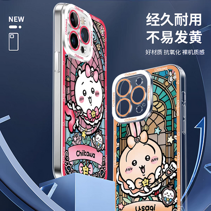 Japanese Cartoon Chiikawa Cafe Waiter | Hachiware - iPhone Case 6 7 8 PLUS SE2 XS XR X 11 12 13 14 15 16 16e 17 Pro Promax 12mini 13mini