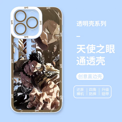 Japanese Anime Kimetsu no Yaiba Demon Slayer Anime Fighting Style | Tanjiro Sanemi Gyoumei Muichiro Giyuu Obanai Mitsuri Shinobu - iPhone Case 7 8 PLUS SE2 XS XR X 11 12 13 14 15 16 16e 17 Pro Promax 12mini 13mini