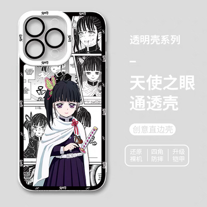Japanese Anime Kimetsu no Yaiba Demon Slayer Comic with Anime Style | Tsuyuri Kanao - iPhone Case 6 7 8 PLUS SE2 XS XR X 11 12 13 14 15 16 16e 17 Pro Promax 12mini 13mini - Phone Case Samsung Galaxy S25 S24 S23 S22 S21 FE Ultra Edge21 FE Ultra Edge