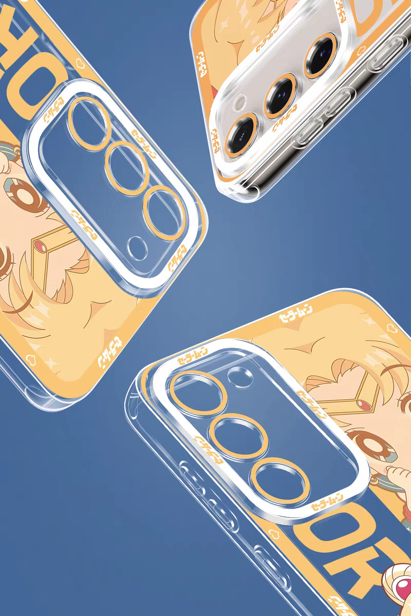 Japanese Cartoon Sailor Girl | Cute Style Sailor Moon - Sailormoon Phone Case Samsung Galaxy S25 S24 S23 S22 S21 FE Ultra Edge21 FE Ultra Edge
