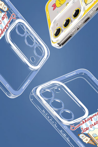 Japanese Cartoon Sumikko Gurashi | On Weight - Phone Case Samsung Galaxy S25 S24 S23 S22 S21 FE Ultra Edge