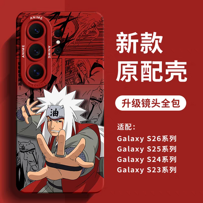 Japanese Cartoon Naruto Silicone Case Comic Anime Style | Kurama Naruto Sasuke Jiraiya Uchiha Obito Itachi Minato Namikaze Pain - Phone Case Samsung Galaxy S26 S25 S24 S23 S22 S21 FE Ultra Edge