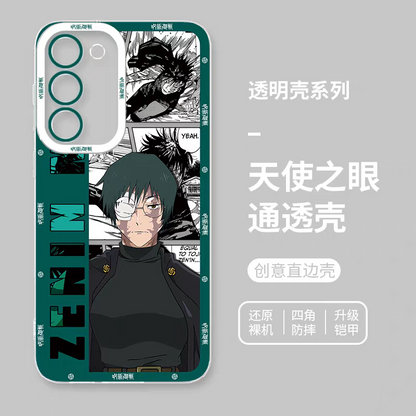 Japanese Anime Jujutsu Kaisen Comic Style | Kugisaki Nobara Higuruma Hiromi Hakari Kinji Zenin Maki 4 Styles - Phone Case Samsung Galaxy S26 S25 S24 S23 S22 S21 FE Ultra Edge