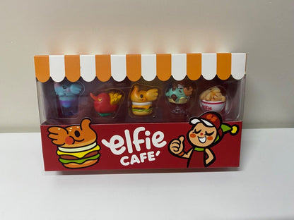 Unbox Elfie s Café Baby Elephant Set Cute Character Figure Limited Model Toy