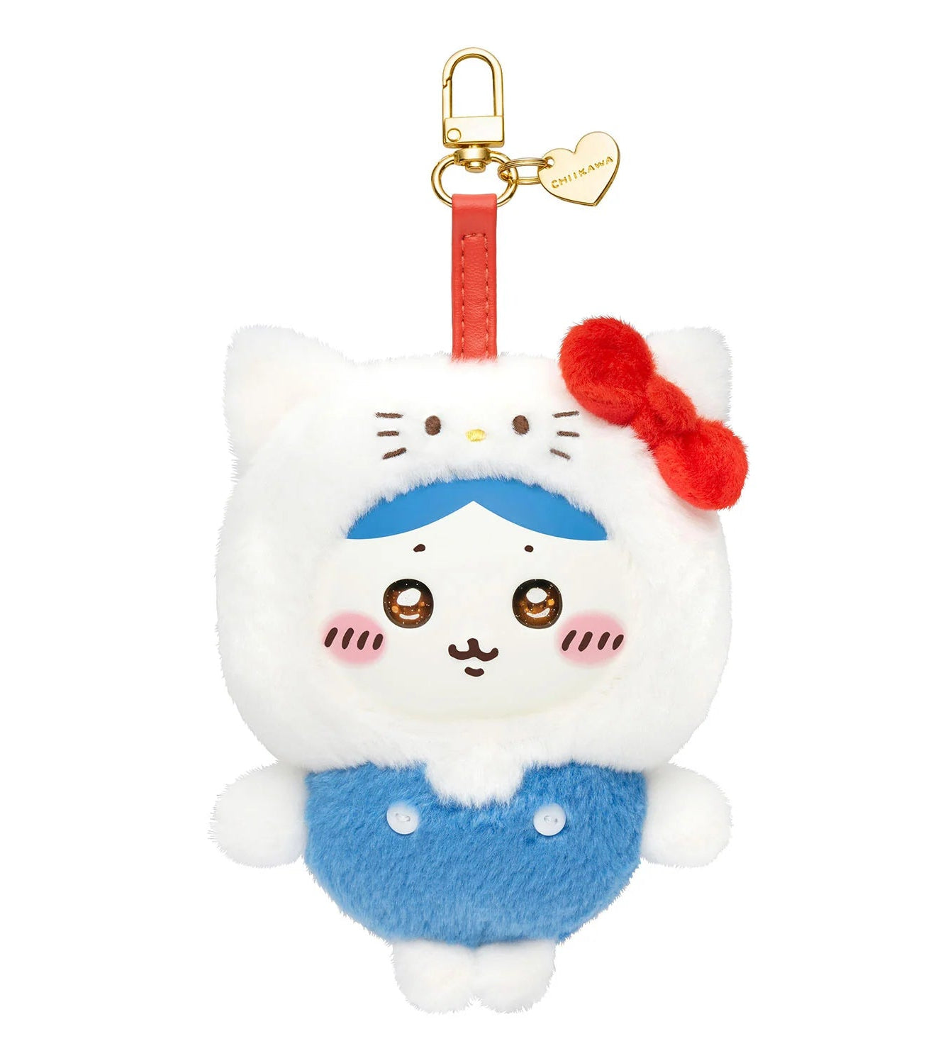 [Pre-order] Japan ChiiKawa Kiramekko Crossover Sanrio Series | ChiiKawa Hachiware Usagi Momonga Kurimanju Crab Cute Plush Doll with Plastic Face Keychain - Kawaii items Room Decoration Doll