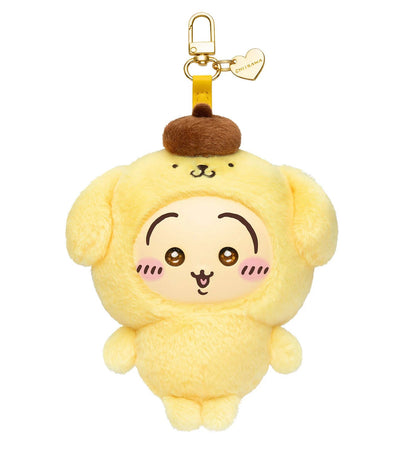 [Pre-order] Japan ChiiKawa Kiramekko Crossover Sanrio Series | ChiiKawa Hachiware Usagi Momonga Kurimanju Crab Cute Plush Doll with Plastic Face Keychain - Kawaii items Room Decoration Doll