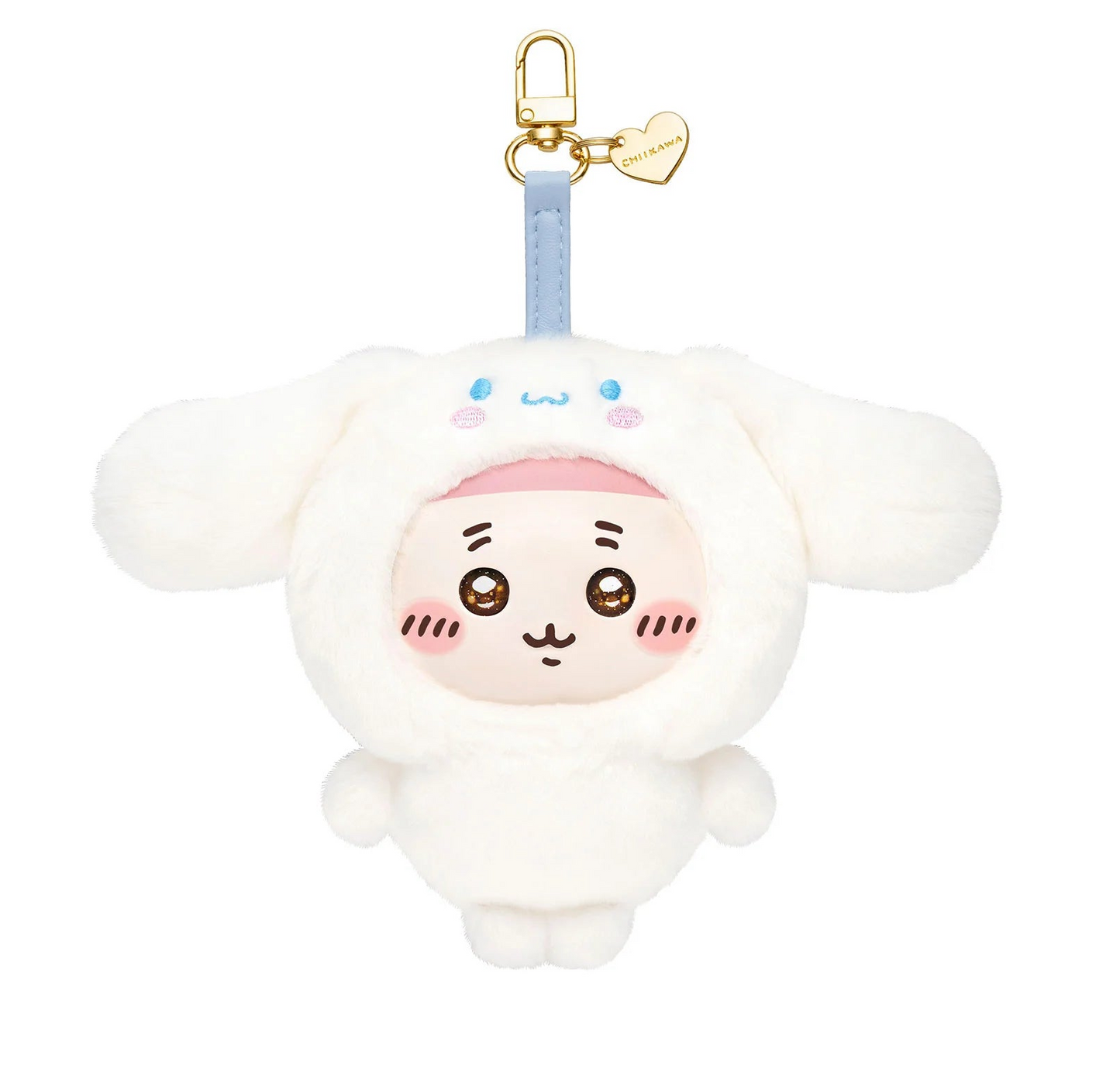 [Pre-order] Japan ChiiKawa Kiramekko Crossover Sanrio Series | ChiiKawa Hachiware Usagi Momonga Kurimanju Crab Cute Plush Doll with Plastic Face Keychain - Kawaii items Room Decoration Doll