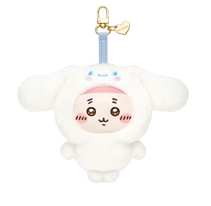 [Pre-order] Japan ChiiKawa Kiramekko Crossover Sanrio Series | ChiiKawa Hachiware Usagi Momonga Kurimanju Crab Cute Plush Doll with Plastic Face Keychain - Kawaii items Room Decoration Doll