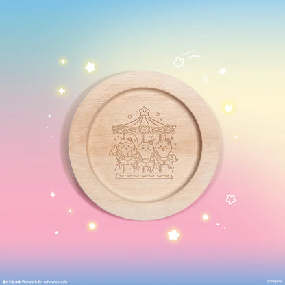 [Per-order] ChiiKawa ChiiKawa Go Round Limited Series | ChiiKawa Hachiware Usagi Cute Wooden Plate - Kawaii items Room Decoration