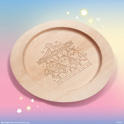 [Pre-order] ChiiKawa ChiiKawa Go Round Limited Series | ChiiKawa Hachiware Usagi Cute Wooden Plate - Kawaii items Room Decoration