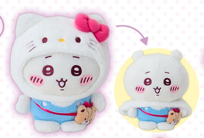 [Pre-Order] Japan ChiiKawa X Sanrio Series 4 | ChiiKawa Hachiware Usagi Momonga Crab Crossover Sanrio Characters Costume Plush Doll - Kawaii items Room Decoration doll - KawaiiGiftLand