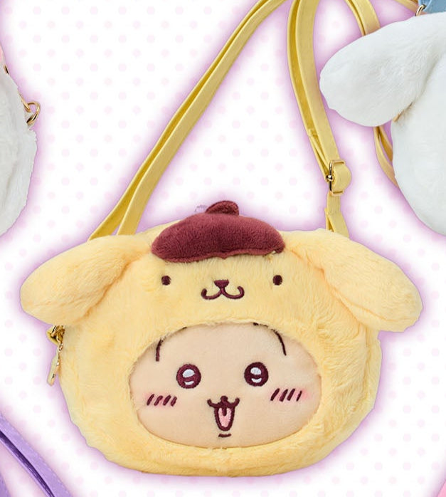 [Pre-Order] Japan ChiiKawa X Sanrio Series 4 | ChiiKawa Hachiware Usagi Momonga Crab Crossover Sanrio Characters Costume Cute Icon Crossbody Bag - Kawaii items Room Decoration - KawaiiGiftLand