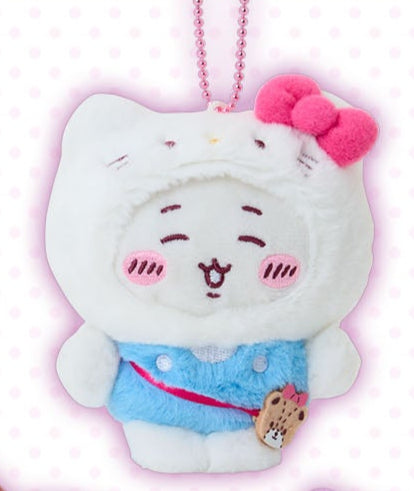 [Pre-Order] Japan ChiiKawa X Sanrio Series 4 | ChiiKawa Hachiware Usagi Momonga Crab Crossover Sanrio Characters Costume Mini Plush Doll Keychain - Kawaii items Room Decoration doll - KawaiiGiftLand