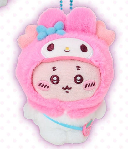 [Pre-Order] Japan ChiiKawa X Sanrio Series 4 | ChiiKawa Hachiware Usagi Momonga Crab Crossover Sanrio Characters Costume Mini Plush Doll Keychain - Kawaii items Room Decoration doll - KawaiiGiftLand