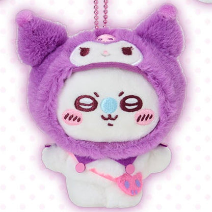 [Pre-Order] Japan ChiiKawa X Sanrio Series 4 | ChiiKawa Hachiware Usagi Momonga Crab Crossover Sanrio Characters Costume Mini Plush Doll Keychain - Kawaii items Room Decoration doll - KawaiiGiftLand