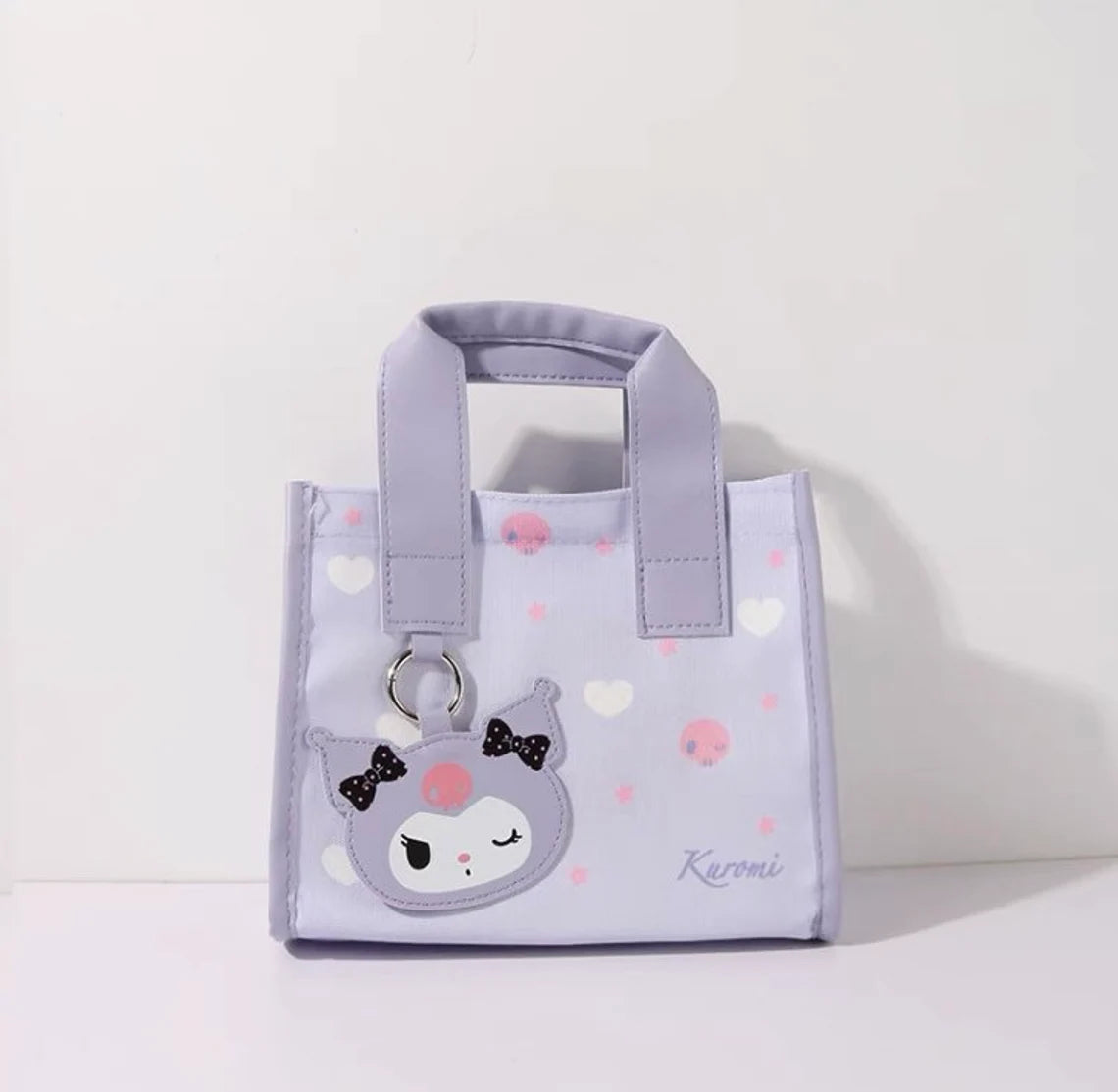 Sanrio Cinnamoroll My Melody Kuromi Lunch Handbag with Character Accessory Small Tote Bag