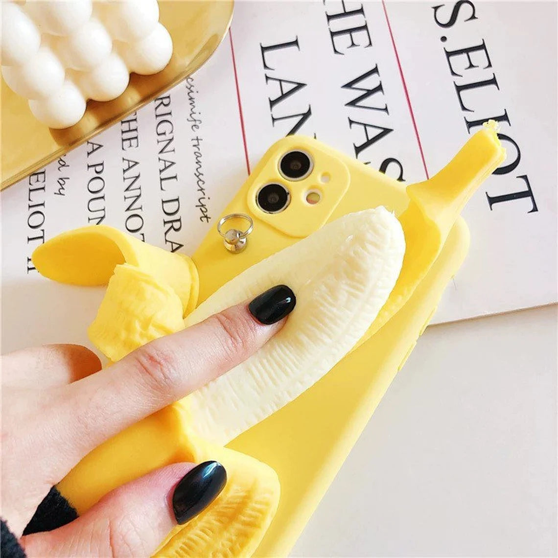 Funny Banana Yellow Soft iPhone case Kawaii Lovely Cute Lolita iPhone 11 12 13 14 15 Pro Promax