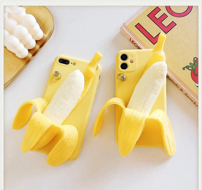 Funny Banana Yellow Soft iPhone case Kawaii Lovely Cute Lolita iPhone 11 12 13 14 15 Pro Promax