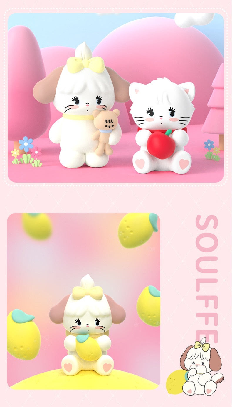 Mikko illustration Characters 1st Series | Bear Latte Dog Souffie Kitten Mousse Rabbit Cammy - Kawaii Collectable Toys Mystery Blind Box