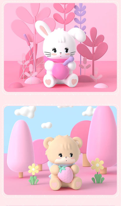 Mikko illustration Characters 1st Series | Bear Latte Dog Souffie Kitten Mousse Rabbit Cammy - Kawaii Collectable Toys Mystery Blind Box