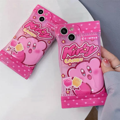 Japanese Cartoon Pink Monster Starkabi Candy Snack Packing iPhone Case 13 12 Pro Max Mini