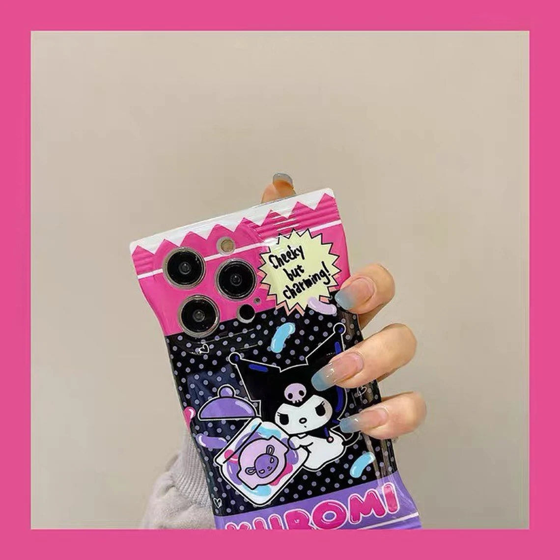 Japanese Cartoon KU Fruit Candy Snack Packing iPhone Case XS XR X 11 12 13 14 Pro Promax