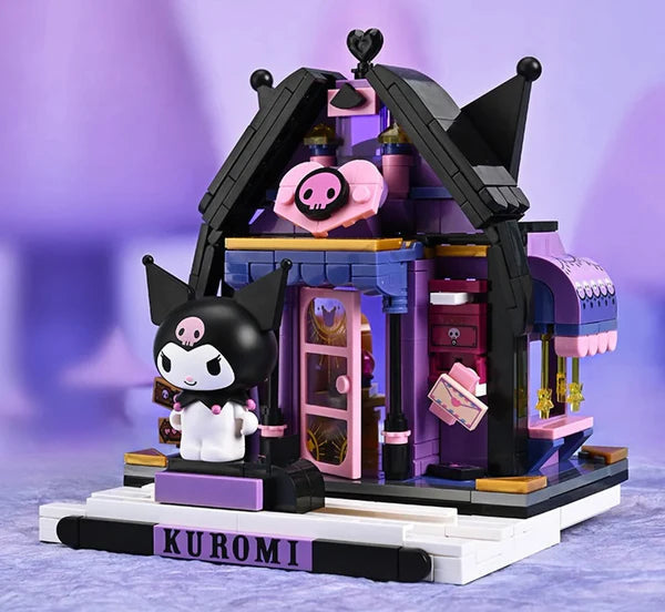 Sanrio Kuromi Fortune Telling Shop Building Blocks Toy