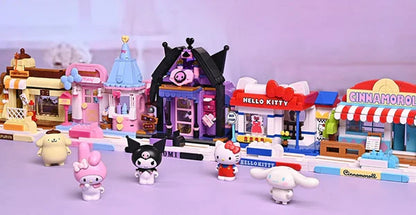 Sanrio Hello Kitty Fashion Shop Building Blocks Toy Collections