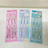 Set of 3 Sanrio Crystal Toothbrushes My Melody Cinnamoroll Boyband Kerokerokeroppi Pompompurin Bad Badtz Maru