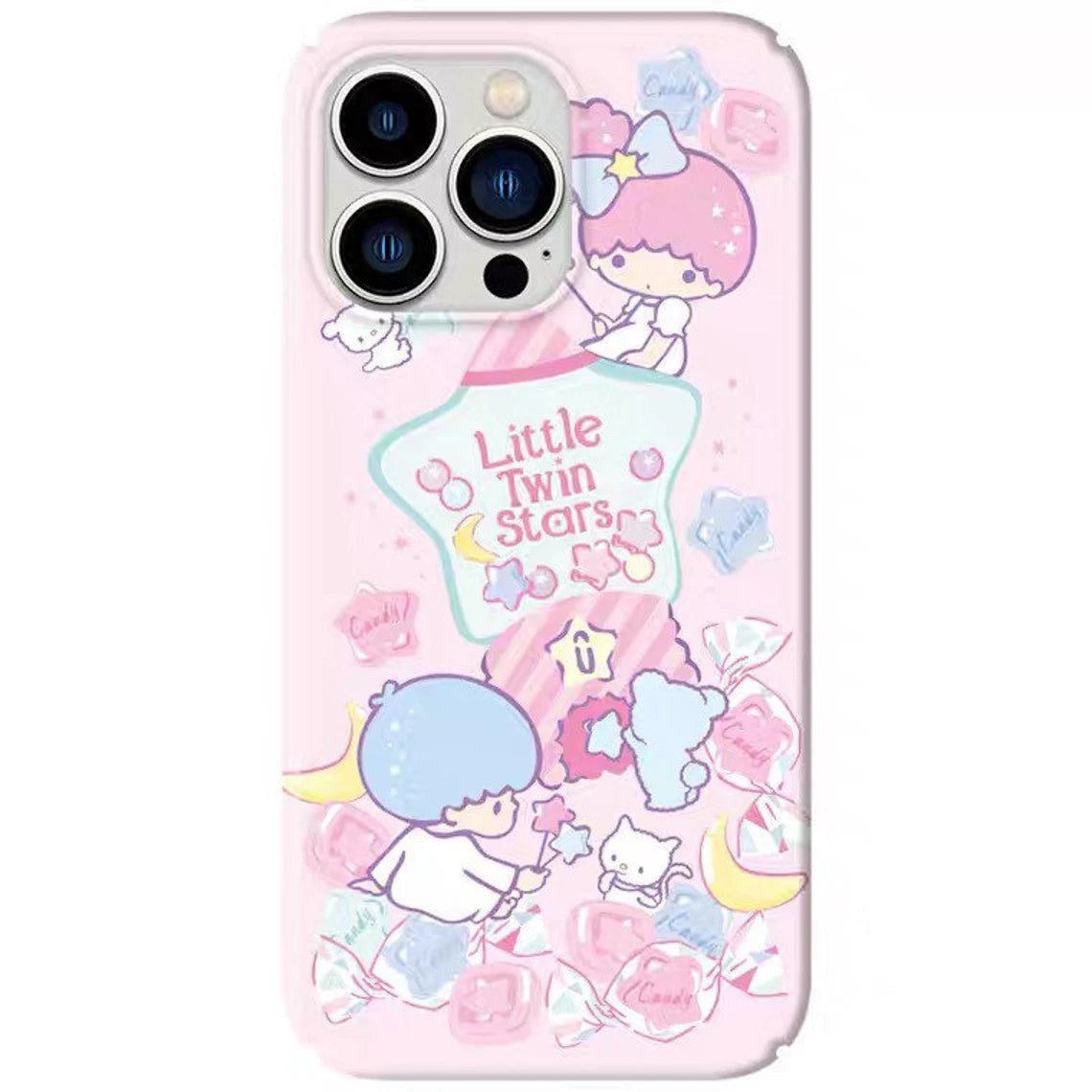 Japanese Cartoon Little Twin Stars with Candy Machine iPhone Case PLUS XS XR X 11 12 13 14 15 Pro Promax